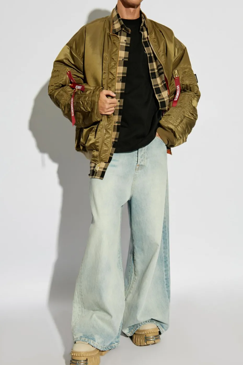 VETEMENTS ZIELONY Kurtka typu `bomber`