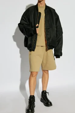 VETEMENTS ZIELONY Szorty z logo
