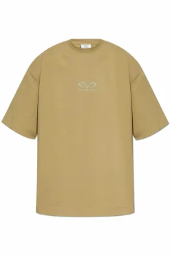 VETEMENTS ZIELONY T-shirt z nadrukiem