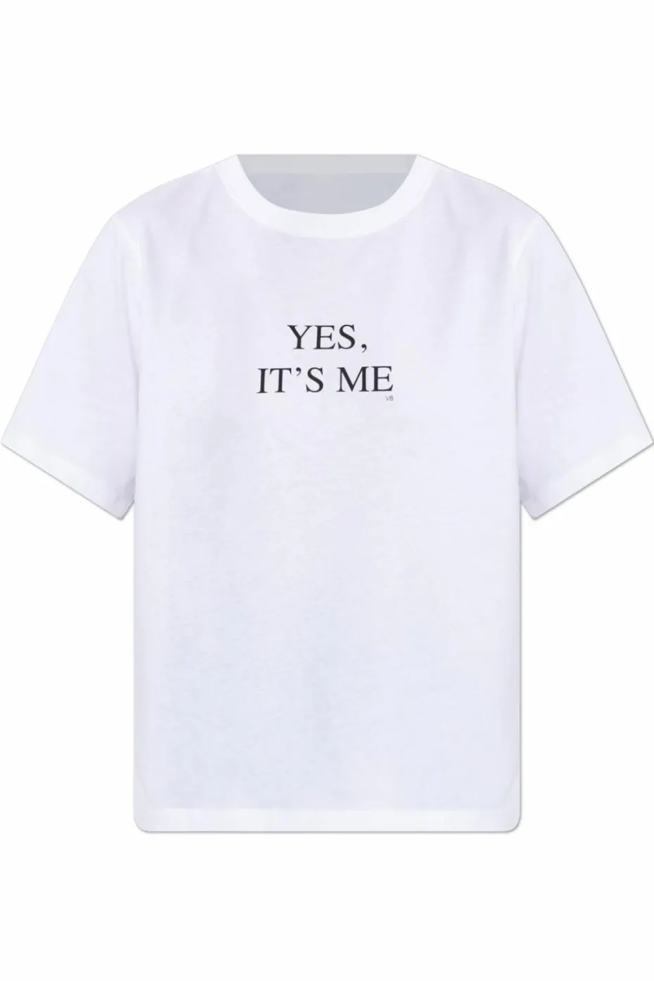 Victoria Beckham BIAŁY T-shirt z nadrukiem