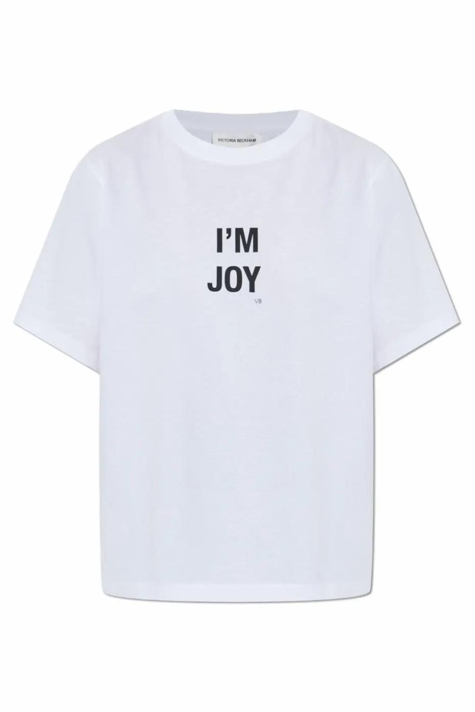 Victoria Beckham BIAŁY T-shirt z nadrukiem