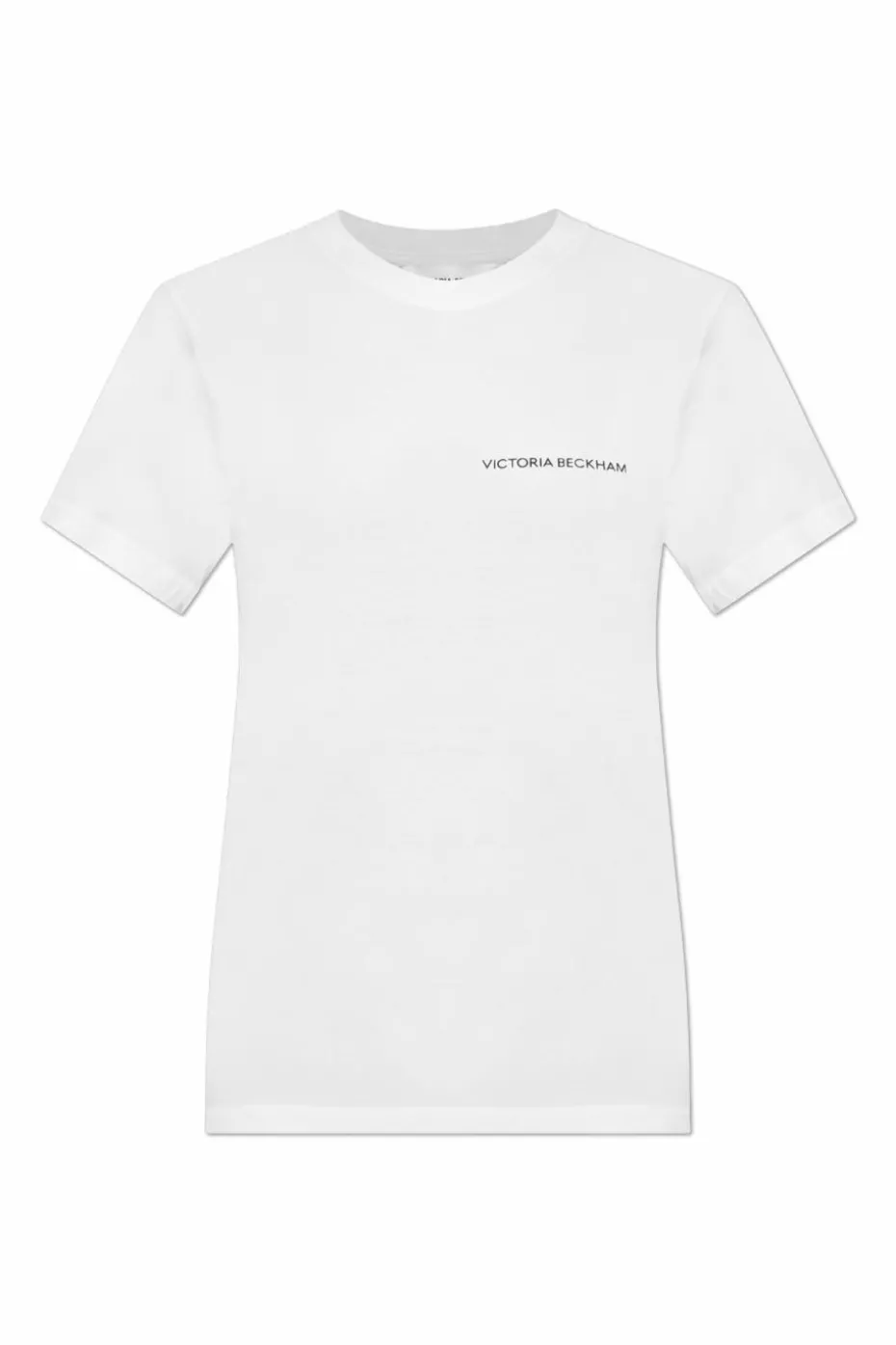 Victoria Beckham BIAŁY T-shirt z logo