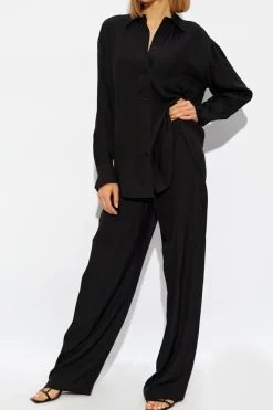 Victoria Beckham CZARNY Koszula z logo