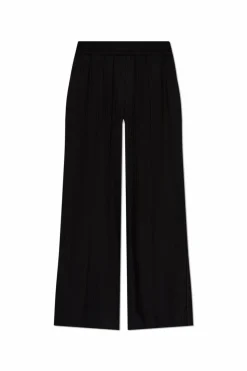 Victoria Beckham CZARNY Spodnie z logo