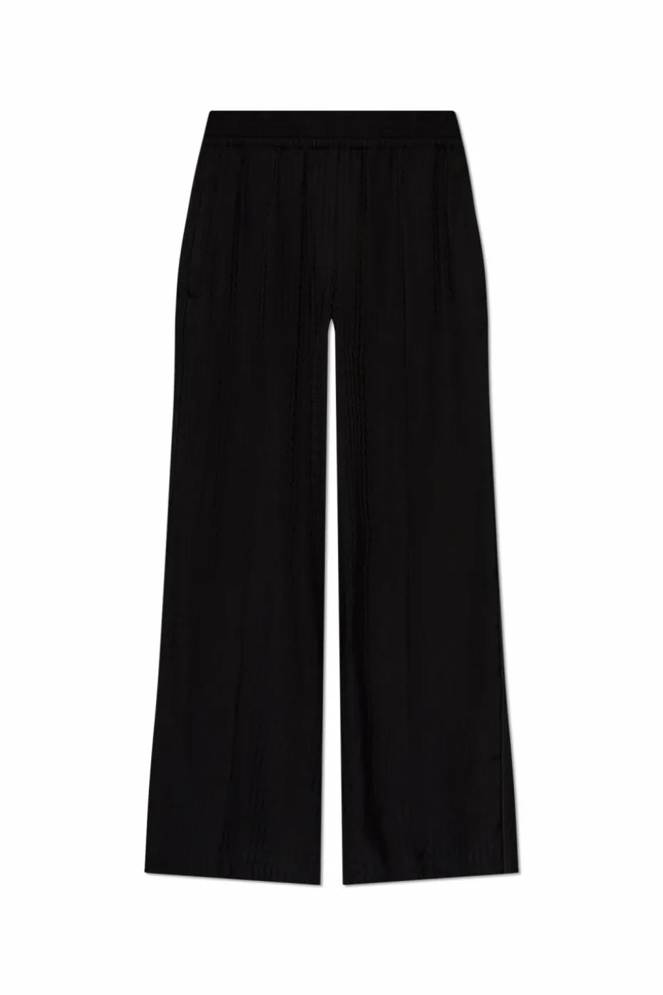 Victoria Beckham CZARNY Spodnie z logo