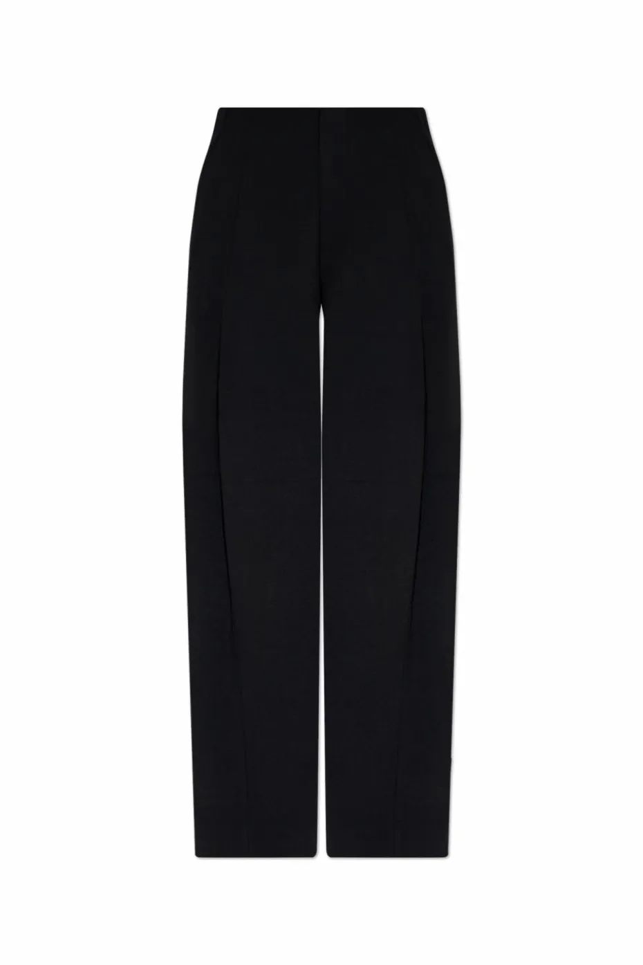 Victoria Beckham CZARNY Spodnie z zaszewkami