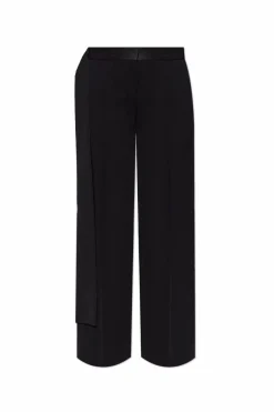Victoria Beckham CZARNY Spodnie w kant