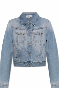 Victoria Beckham NIEBIESKI Jeansowa kurtka