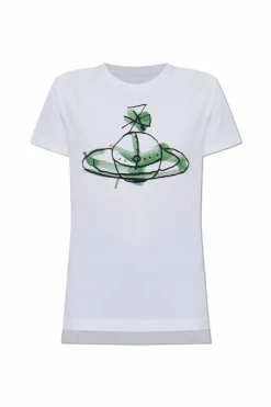 Vivienne Westwood BIAŁY T-shirt z logo