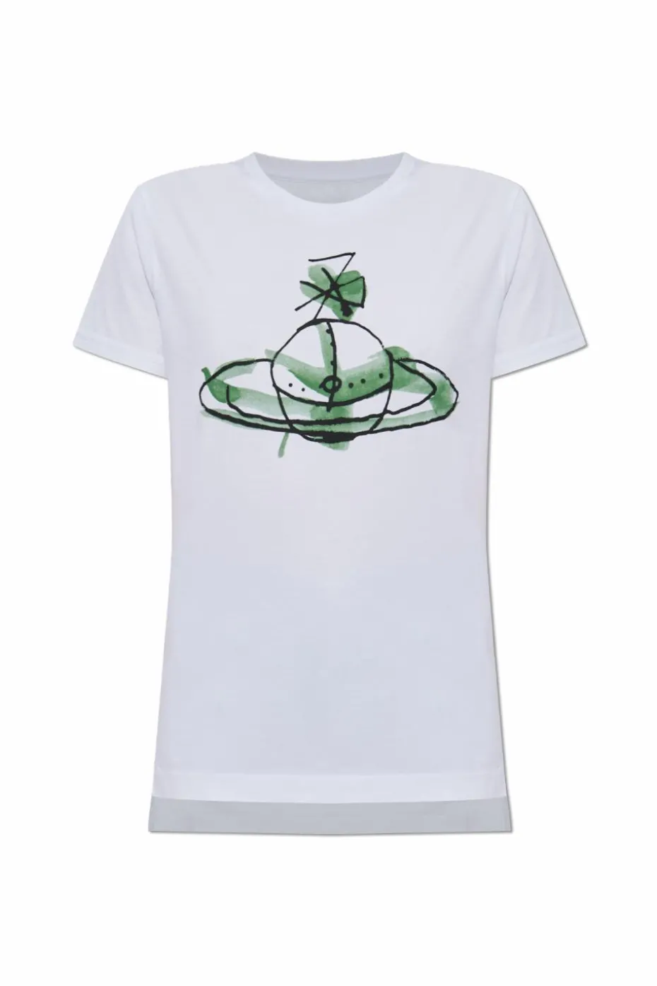 Vivienne Westwood BIAŁY T-shirt z logo