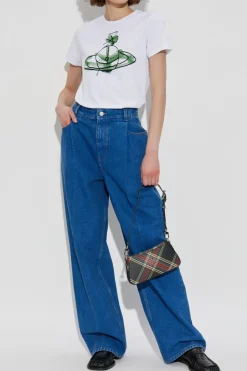 Vivienne Westwood BIAŁY T-shirt z logo