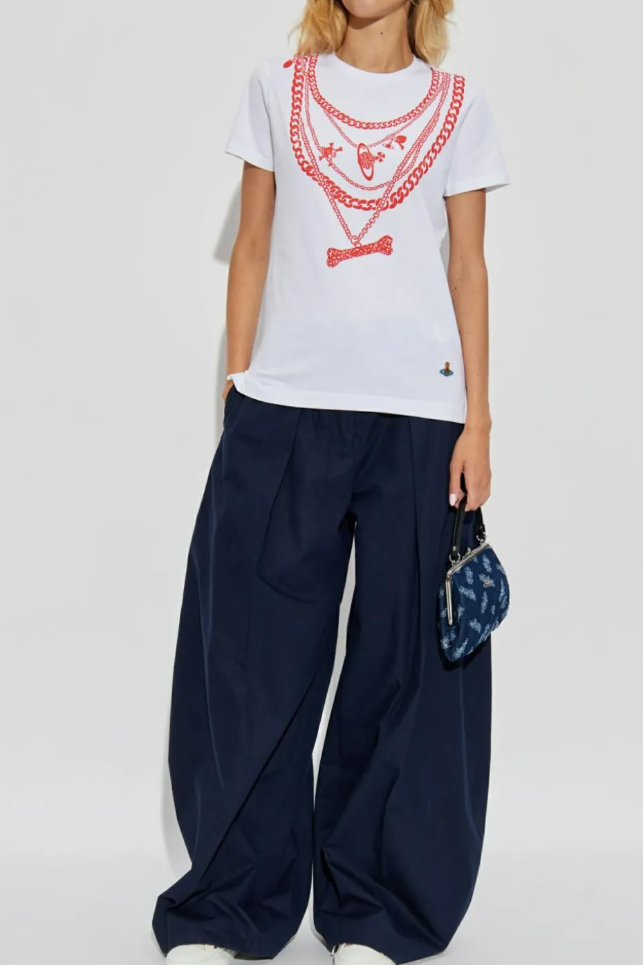 Vivienne Westwood BIAŁY T-shirt z nadrukiem