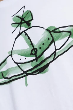 Vivienne Westwood BIAŁY T-shirt z logo