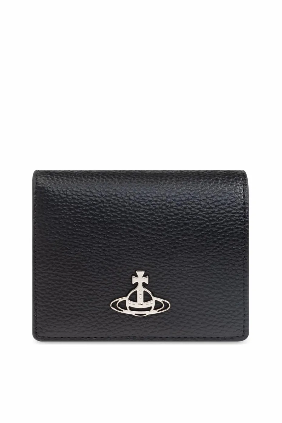 Vivienne Westwood CZARNY Skórzany portfel z logo