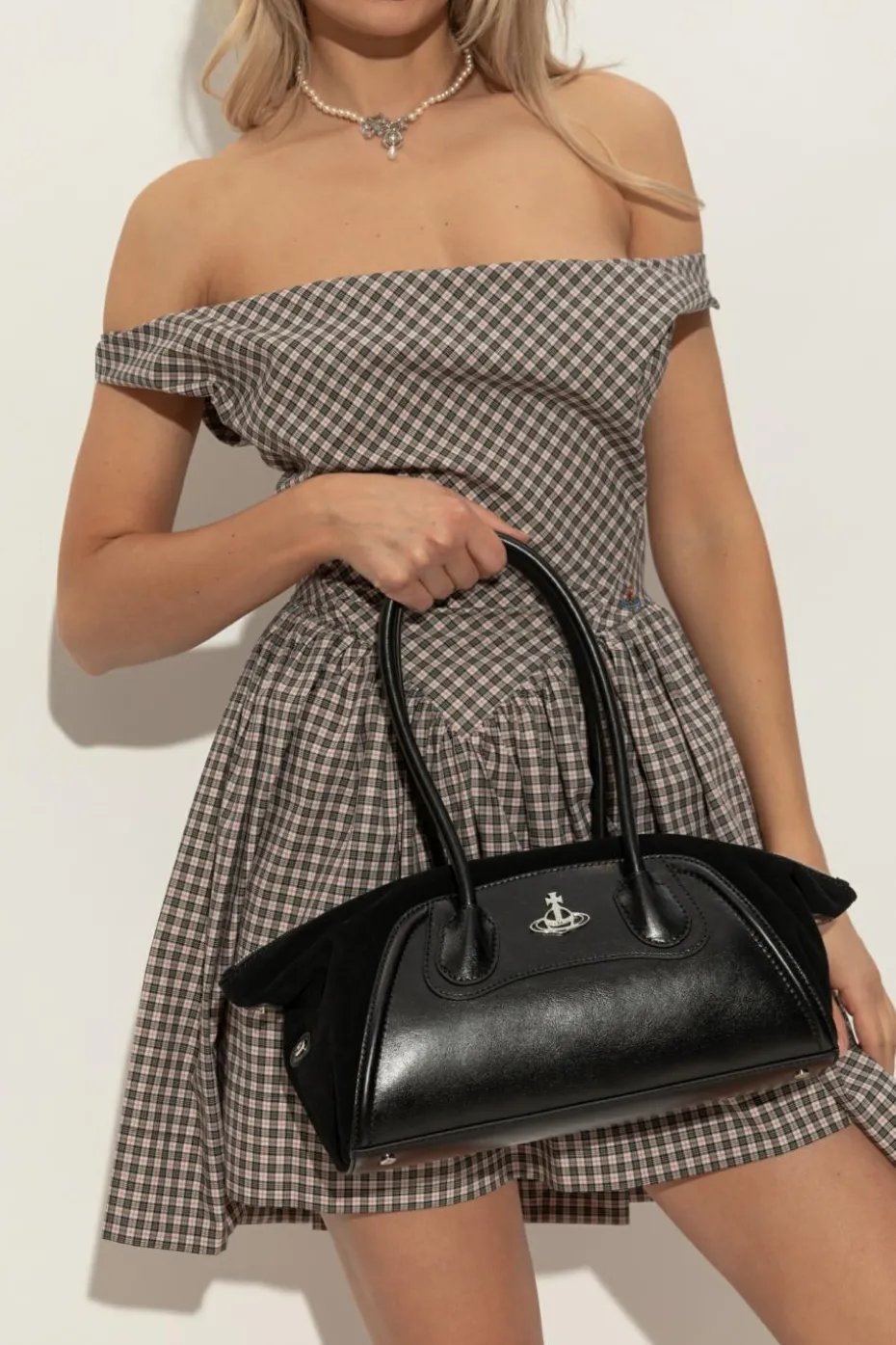 Vivienne Westwood CZARNY Torba do ręki `Shirley Small`
