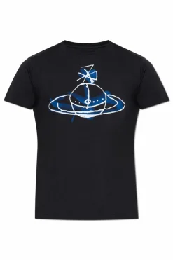 Vivienne Westwood CZARNY T-shirt z logo
