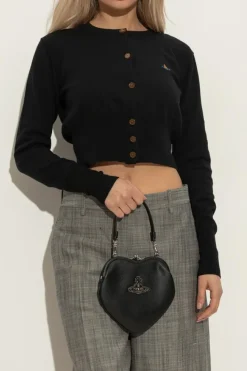 Vivienne Westwood CZARNY Torba do ręki `Belle Heart`