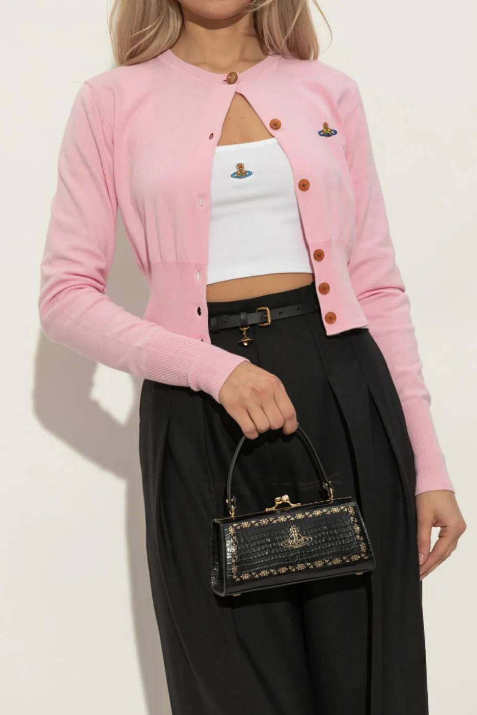 Vivienne Westwood CZARNY Torba do ręki `Doll`