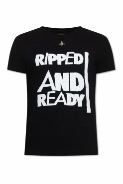 Vivienne Westwood CZARNY T-shirt z logo