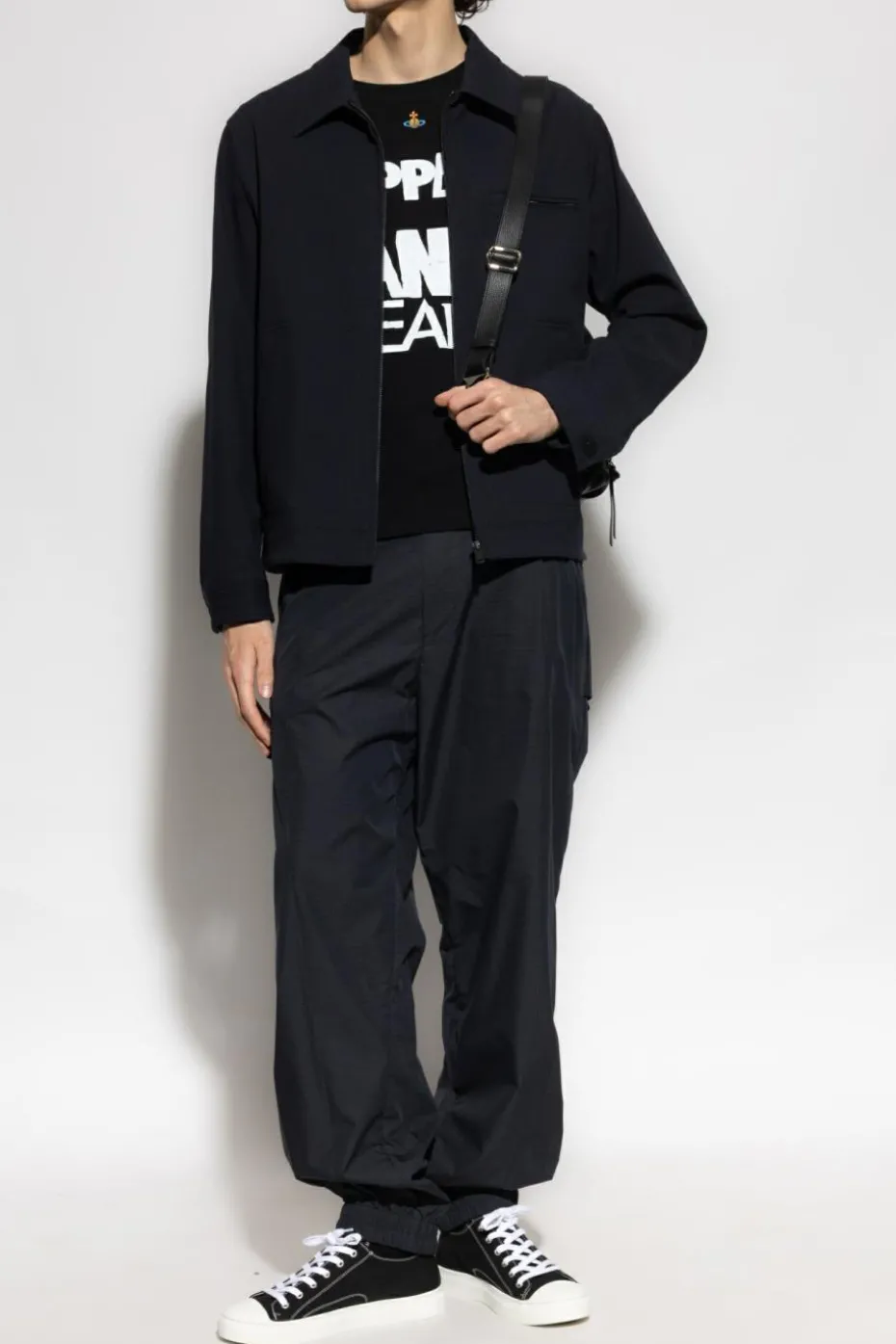 Vivienne Westwood CZARNY T-shirt z logo