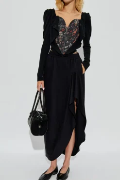 Vivienne Westwood CZARNY Kardigan z gorsetem