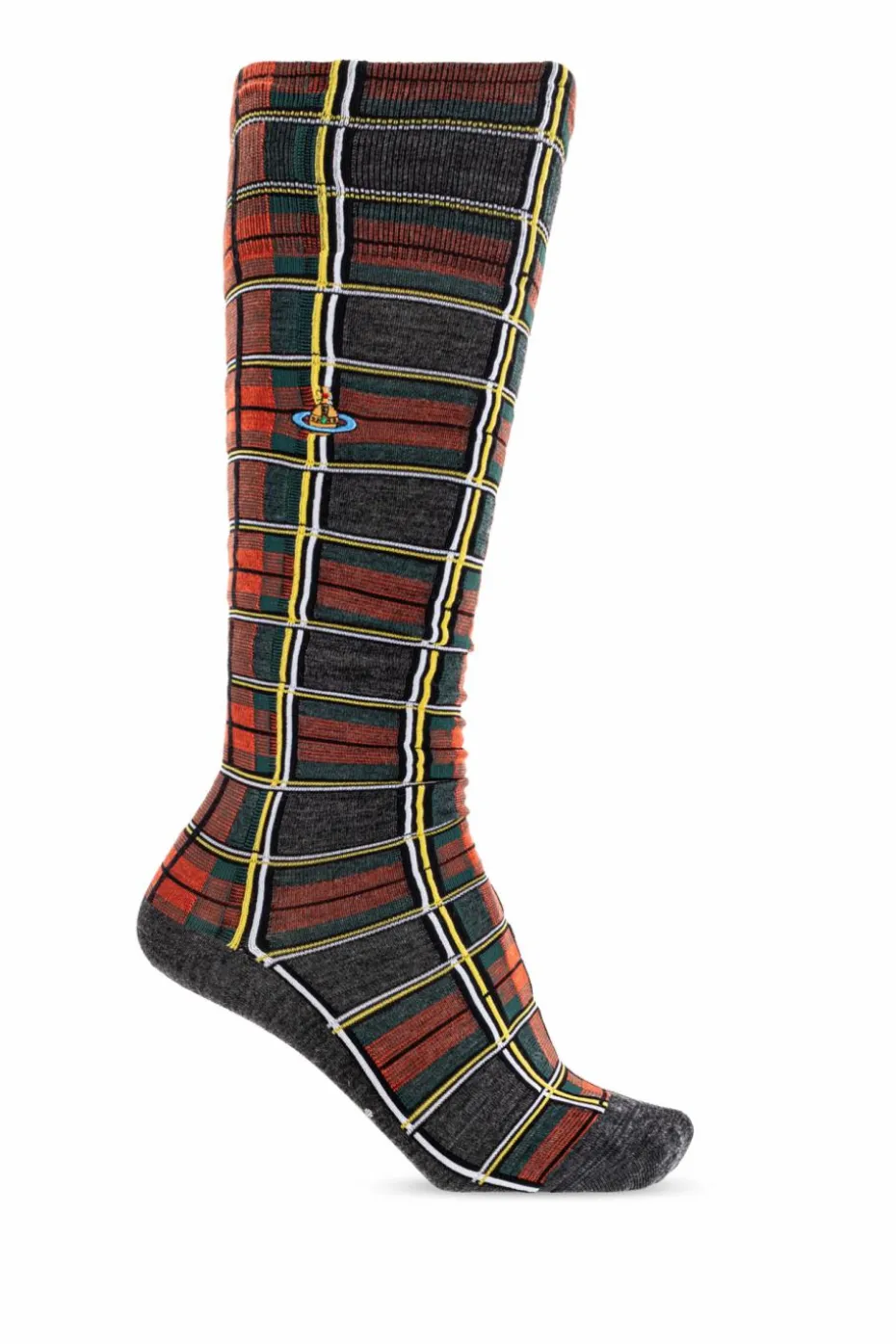 Vivienne Westwood CZERWONY Skarpety ze wzorem w kratę