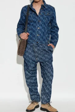 Vivienne Westwood GRANATOWY Kurtka z logo
