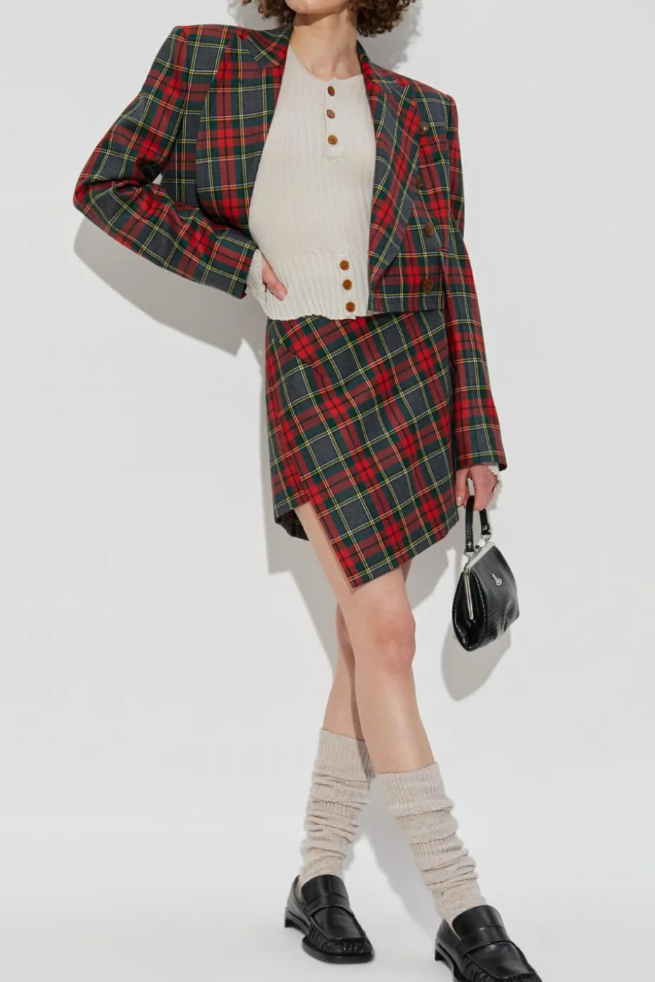 Vivienne Westwood kremowy Sweter z domieszką kaszmiru