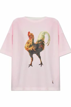 Vivienne Westwood RÓŻOWY T-shirt z logo