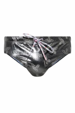 Vivienne Westwood SREBRNY Slipy kąpielowe