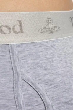 Vivienne Westwood SZARY Dwupak bokserek z logo