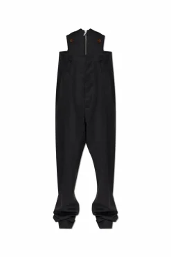 Vivienne Westwood SZARY Spodnie z odpinanym gorsetem