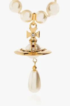 Vivienne Westwood ZŁOTY Choker z zawieszką