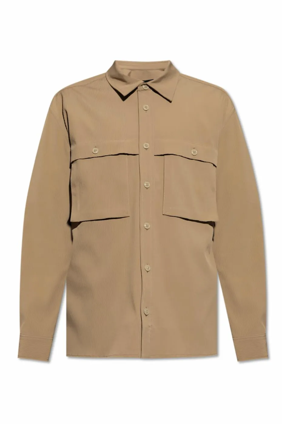 Woolrich beżowy Prążkowana koszula