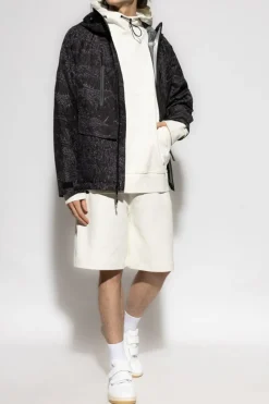 Woolrich BIAŁY Szorty z kieszeniami