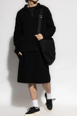 Woolrich CZARNY Bawełniany sweter
