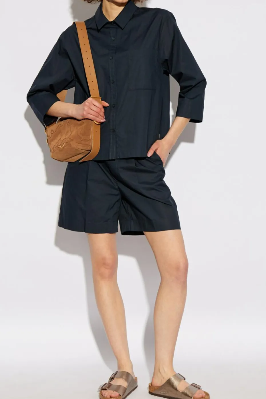 Woolrich GRANATOWY Bawełniana koszula