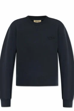 Woolrich GRANATOWY Bluza z wyszytym logo