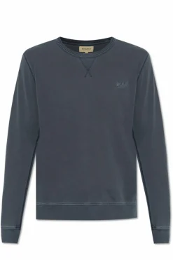 Woolrich GRANATOWY Bluza z wyszytym logo