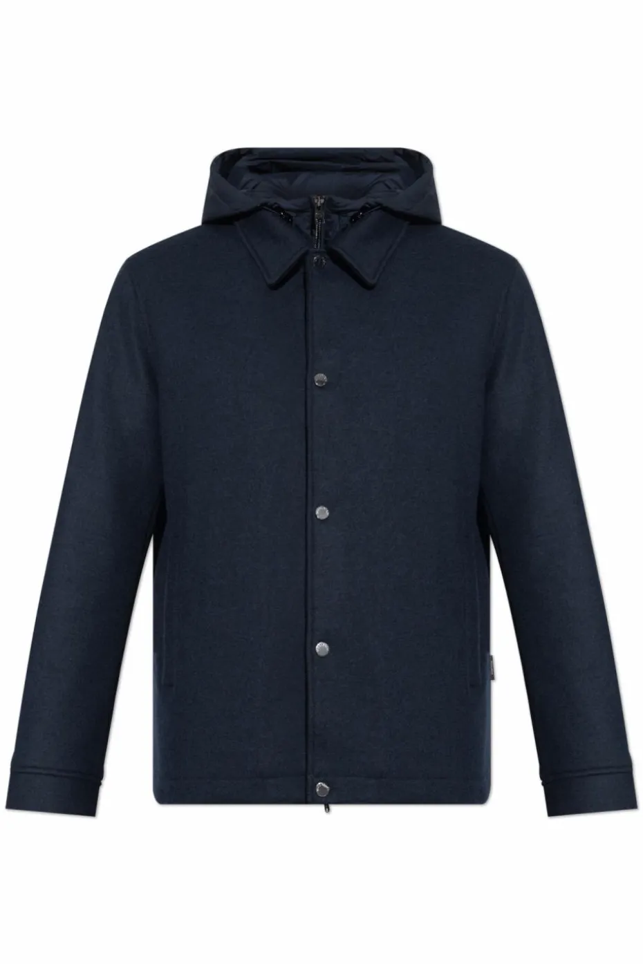 Woolrich GRANATOWY Kurtka z kapturem
