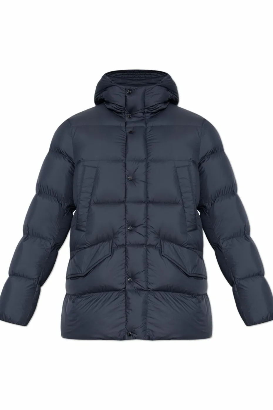 Woolrich GRANATOWY Kurtka puchowa z kapturem