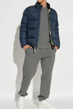 Woolrich GRANATOWY Kurtka puchowa ze stójką