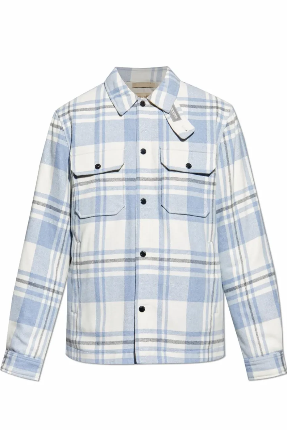 Woolrich jasnoniebieski Koszula ze wzorem w kratę