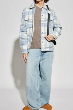 Woolrich jasnoniebieski Koszula ze wzorem w kratę
