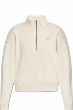 Woolrich kremowy Bluza z nadrukowanym logo