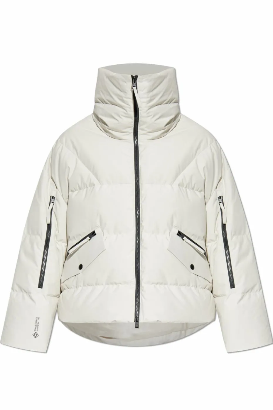 Woolrich kremowy Kurtka narciarska z szerokim kołnierzem