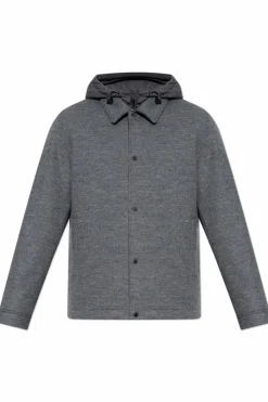Woolrich SZARY Kurtka z kapturem