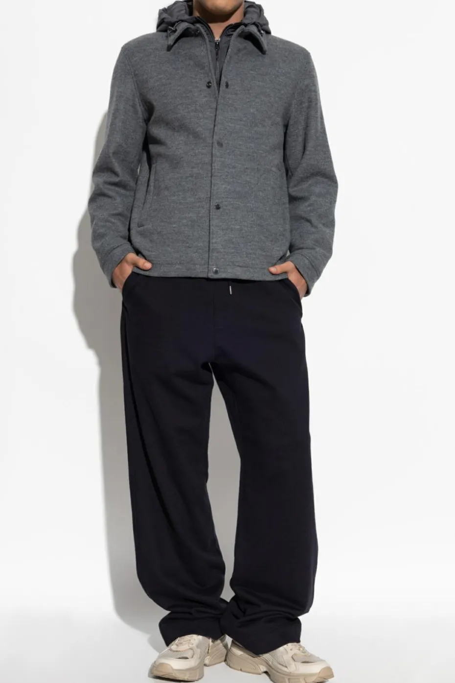 Woolrich SZARY Kurtka z kapturem