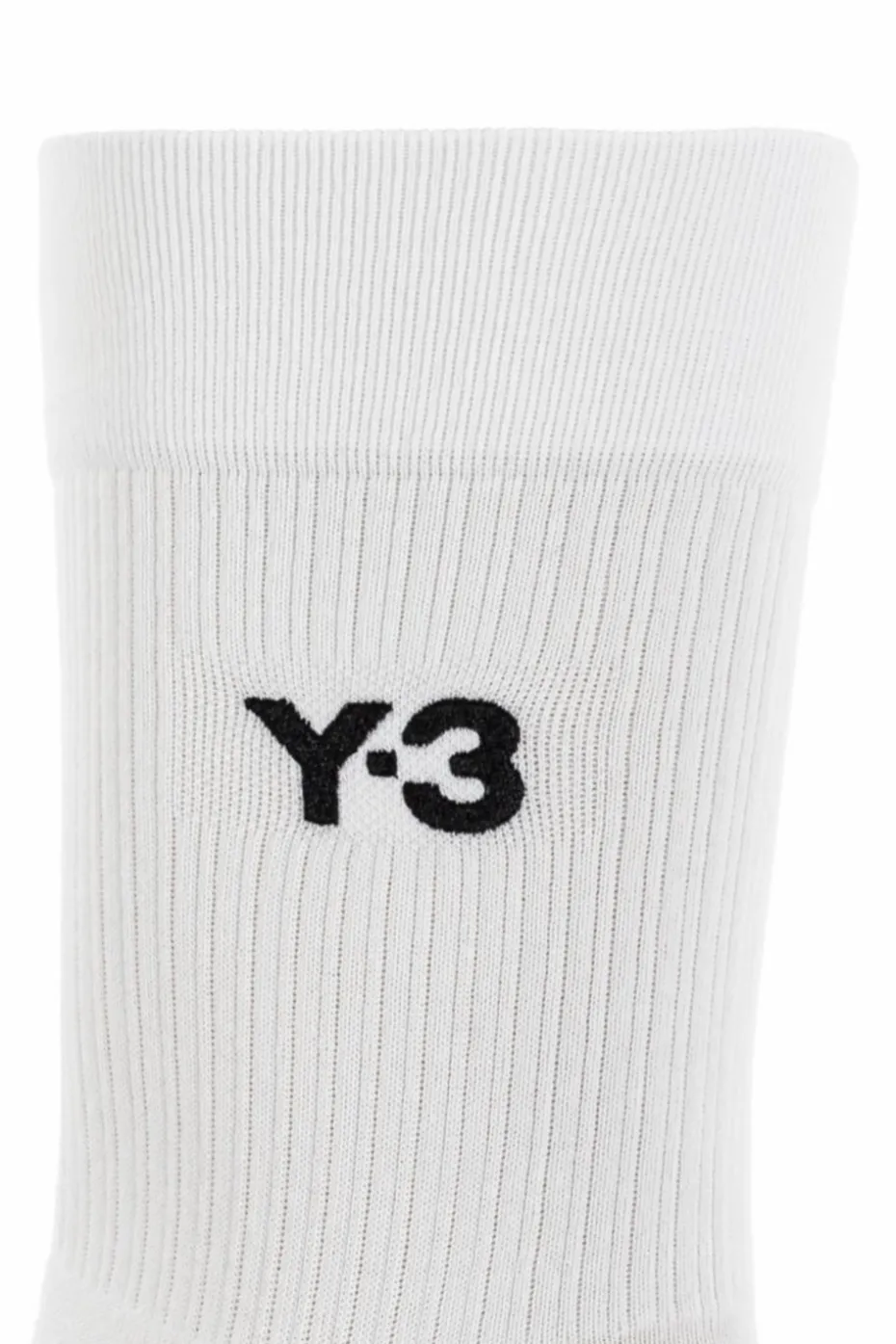 Y-3 BIAŁY Skarpety z logo