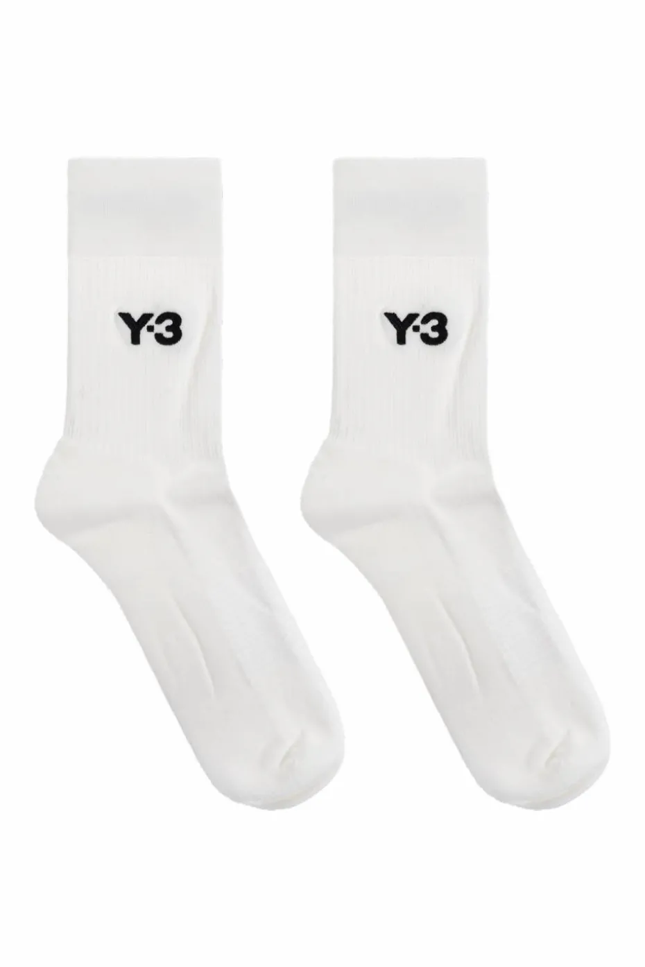 Y-3 BIAŁY Skarpety z logo